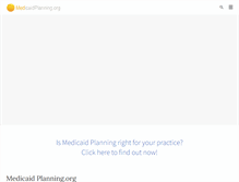 Tablet Screenshot of medicaidplanning.org